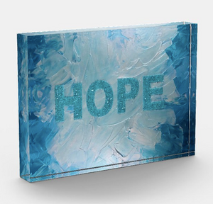 Hope Acrylic Art Block